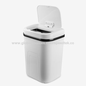 10L imitation Wood Smart Sensor Trash Can Touch Free Automatic