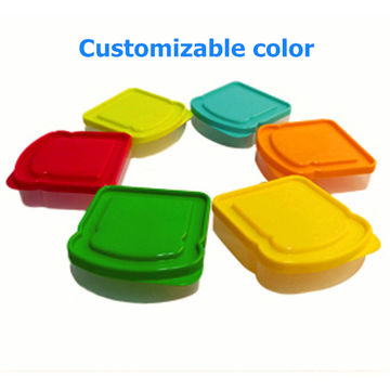 8 Pcs Sandwich Containers Colorful Toast Shape Sandwich Box With Lid Reusable  Sandwich Box Eco-friendly