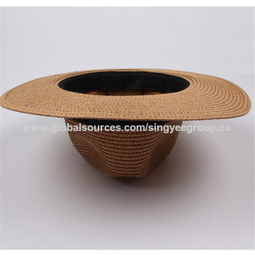 Panama Straw Hat Korean Cross-border Men And Women Top Hat Summer Shade  Beach Big Brim Sun Hat - China Wholesale Vacation Sunshade Straw Hat  Bowknot Folding Beach $0.7 from Fujian Singyee Group