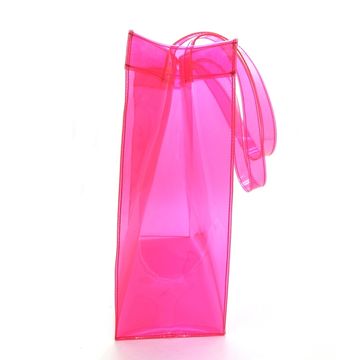 Custom Fashion PVC Tote Bag Clear Handbag Transparent PVC Bag Shopping Bags  - China Cosmetic Tote Bag and Shopping Bags price