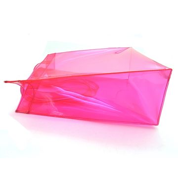 Source Custom Fashion Colored Neon Hologram PVC Bag Plastic Pink