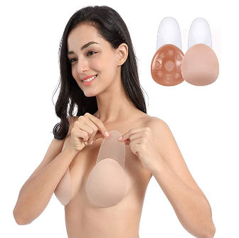 Bulk-buy Reusable Invisible Silicone Bra Breast Lift Adhesive