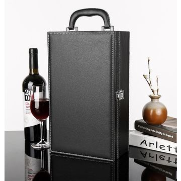 China Luxury PU Leather Gift Bottle Packaging Luxure Wine Box with ...