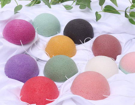 clean konjac sponge