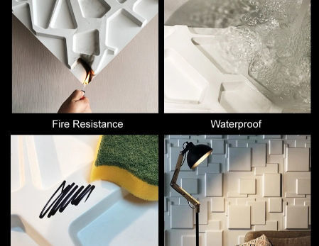 China Recycled plastic decorative 3d wall panel mold wallpapers wall