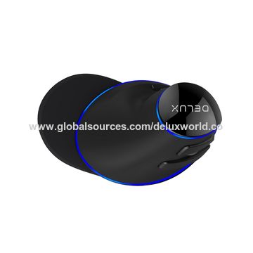 Delux RGB Ergonomische Vertikalmaus 6 Tasten 4000 DPI Optische Computermaus