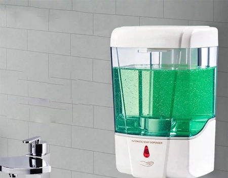 automatic soap and sanitizer dispenser