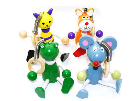 China Mini Wooden Toy Spring Head Dolls Set on Global Sources