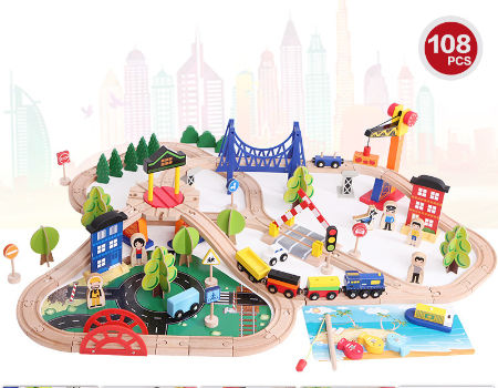 cheap wooden train set