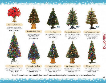 PVC green color fiber optical tree with multicolor LED, PVC christmas ...