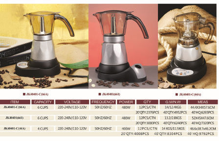 Buy Wholesale China 220v Electric Ceramic Moka Coffee Maker, Espresso  Machine, 6 Cups, Ce Rohs, Boil Dry Protection & Electric Ceramic Moka  Espress Machine 6 Cup at USD 14