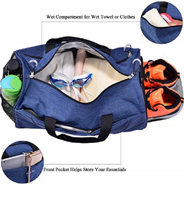 gym bag with towel compartment