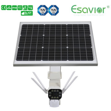 Caméra IP/CCTV Solaire 4G ESAVIOR IP66 CE RoHS ISO TUV - Alimentée par Énergie Solaire