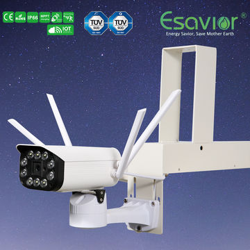 Caméra IP/CCTV Solaire 4G ESAVIOR IP66 CE RoHS ISO TUV - Alimentée par Énergie Solaire