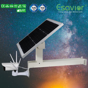 Caméra IP/CCTV Solaire 4G ESAVIOR IP66 CE RoHS ISO TUV - Alimentée par Énergie Solaire