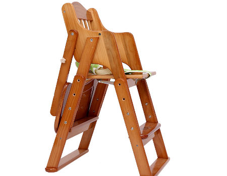 Multi Function Wooden Baby High Chair, Restaurant High Chair Weight Limit