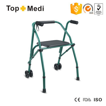 Folding Walking Frame Rollator with Bag, Walking Aids