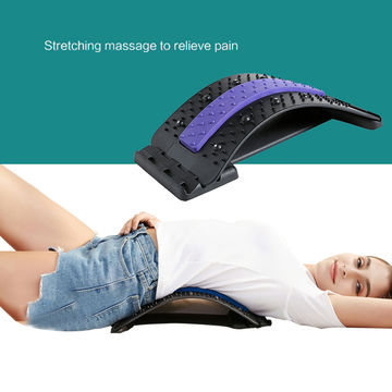 Back Massager Sponge Lumbar Back Pain Relief Massage Lumbar Stretching  Fittings Posture Corrector Sponge Beauty Health Massager