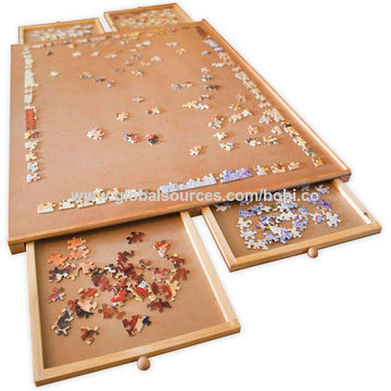 Achetez en gros Table De Tri Pour Enfants 4 Tiroirs Table De Puzzle En Bois  Table De Puzzle Led Chine et Table De Puzzle Led à 13.8 USD