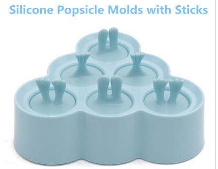 Popsicle Ice Mold Maker Set - 6 Pack No BPA Reusable Ice Cream DIY Pop  Molds Holders with Tray and Sticks Popsicles Maker Fun for Kids and Adults  Best