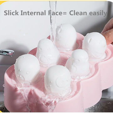 Lollipop Ice Hockey Mold Ice Ball Maker Silicone Ice Cream Mould Homemade  Ice Cube Popsicles Molds for Summer Kids