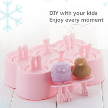 Lollipop Ice Hockey Mold Ice Ball Maker Silicone Ice Cream Mould Homemade  Ice Cube Popsicles Molds for Summer Kids