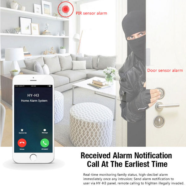 China Top 10 Alarm Systems Wireless Home Gsm Security Alarm with