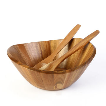  Lipper International Ensaladera de madera de bambú : Hogar y  Cocina