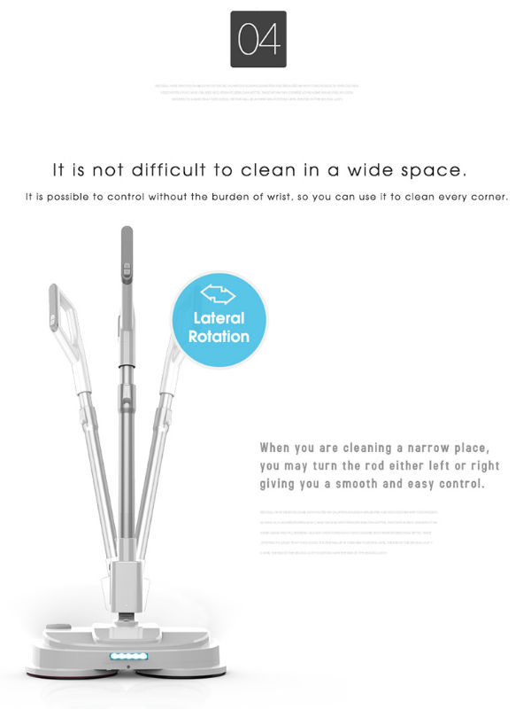 China Bobot rechargeable cordless electric mop with detachable LG