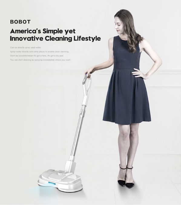 China Bobot rechargeable cordless electric mop with detachable LG