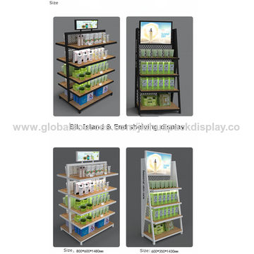 White Plastic Retail Shop Fixture Storage Display MDF Slatwall & Pegboard  Hooks - China Slatwall and Display price