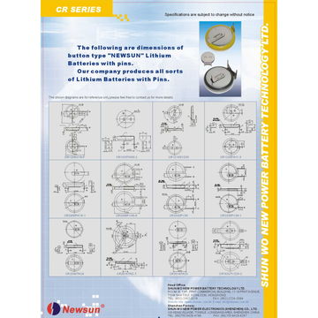 Hot Sale 3V Pin Type Lithium