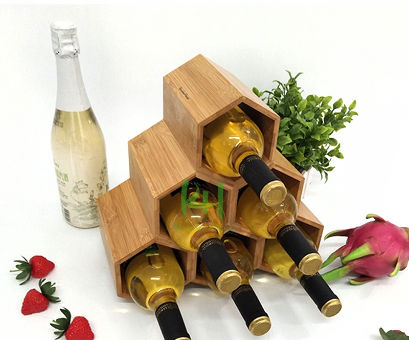 Bamboo wine racks Wine Holder Wine Storage 8 Bottle Rack 