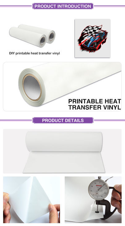 PU Htv Eco Solvent Printable Vinyl Htv Cricut Paper Heat Transfer T-Shirt  Vinyl for Printer - China Printable Vinyl Htv, Printable Vinyl Cricut