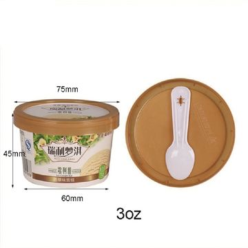 Ice Cream Containers With Lids - 100ml Disposable Ice Cream