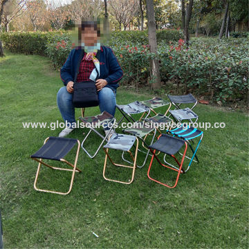 Outdoor Aluminum Alloy Folding Stool Chair Pony Zha Fishing Stool