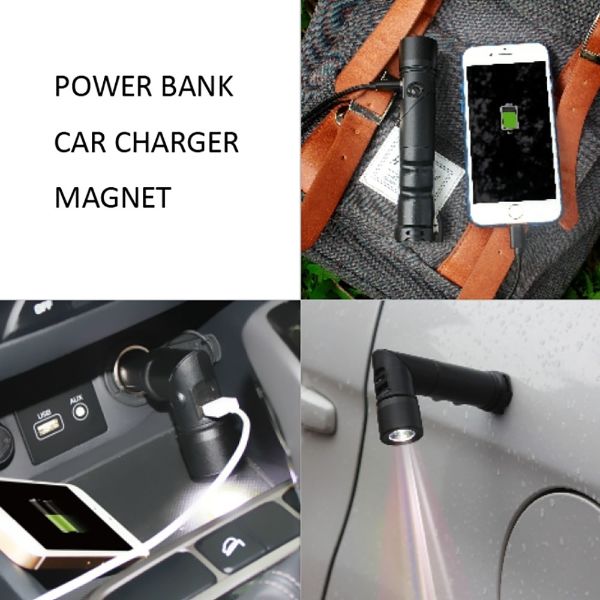 China 7 In 1 Car Charger With Safety Hammer Seat Belt Cutter Safety Warning Flashlight Power Bank Magnet On Global Sources Multifunction Safety Car Charger