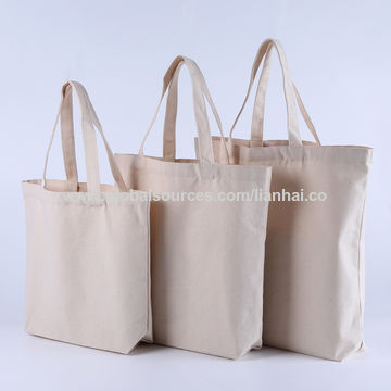 Buy Wholesale China Custom Eco Printed Recycle Plain Cotton Canvas Tote Bag  Large Reusable Canvas Cotton Shopping Bag & Fashion Eco Plain Tote Cotton  Canvas Travel Bag at USD 0.6