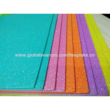 Buy Wholesale China Glitter Film Eva Foam Sheet Glitter Powder Can Be Made  With Glitter Gum Eva Thickness & Eva Foam Sheet at USD 0.07