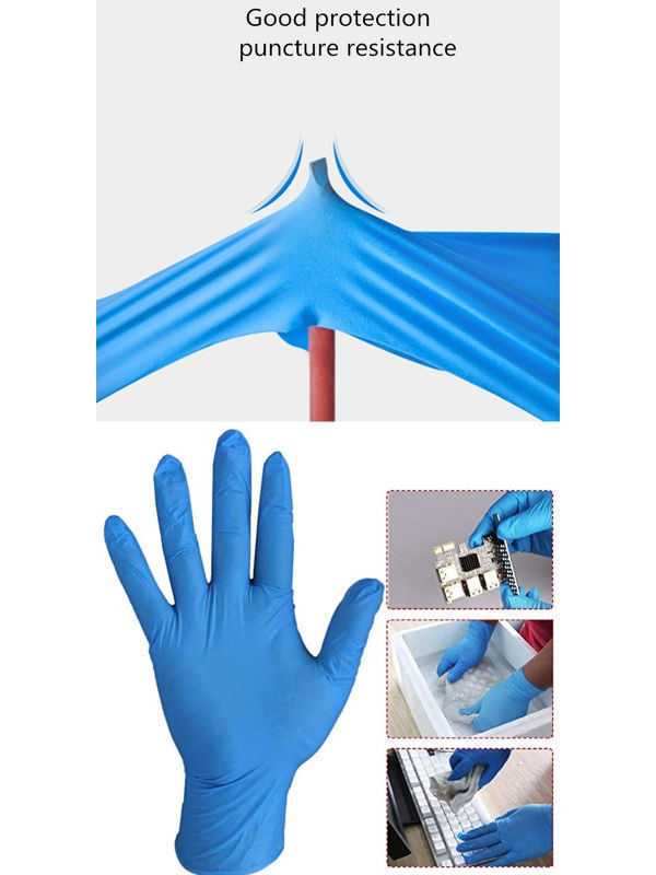 China Hot sale Disposable household Latex Gloves NonSlip Acid and