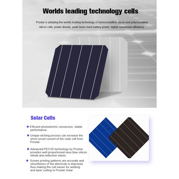 China Prostar 270W Solar Panel 270 Wp 5BB A Grade Mono Solar Panel with ...