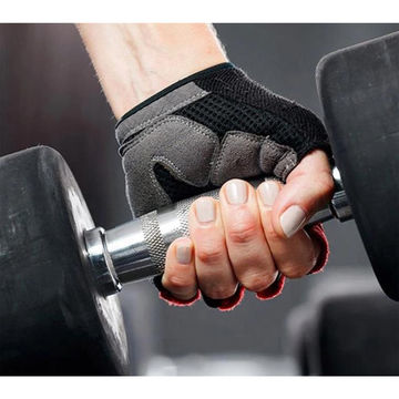 Bodybuilding.com Accessories Weightlifting Leather Gloves