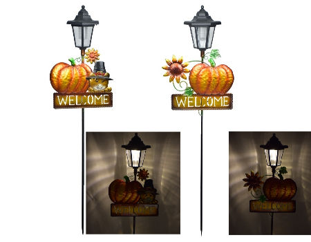 Uniguardian Lighted Thanksgiving Lamp Post Decoration