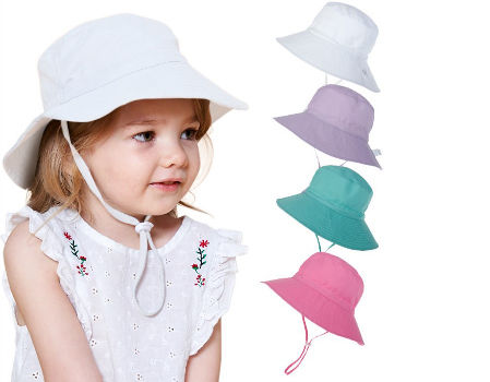 Summer Children/'s Sunscreen Breathable Quick-Drying Beach Hat Fisherman Hat