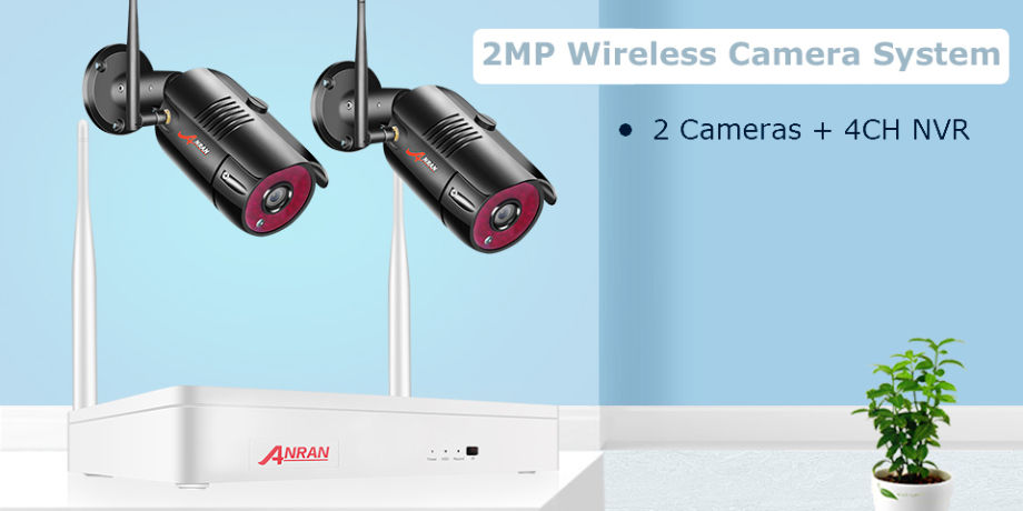 Anran 1080p 2ch Nvr Wireless Cctv Security System Remote Viewing