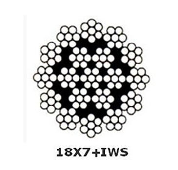 China 18X7+ FC/IWS no spinning steel wire rope, ungalvanized or ...