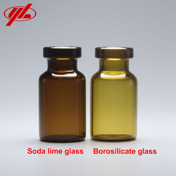 100 x 2ml 4ml 6ml Clear Glass Container With Aluminum Cap Small