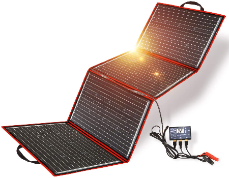 Kit panneau solaire pliable DOKIO 100W : l'énergie transportable