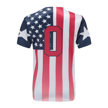 Source Wholesale american flag baseball jersey latest custom