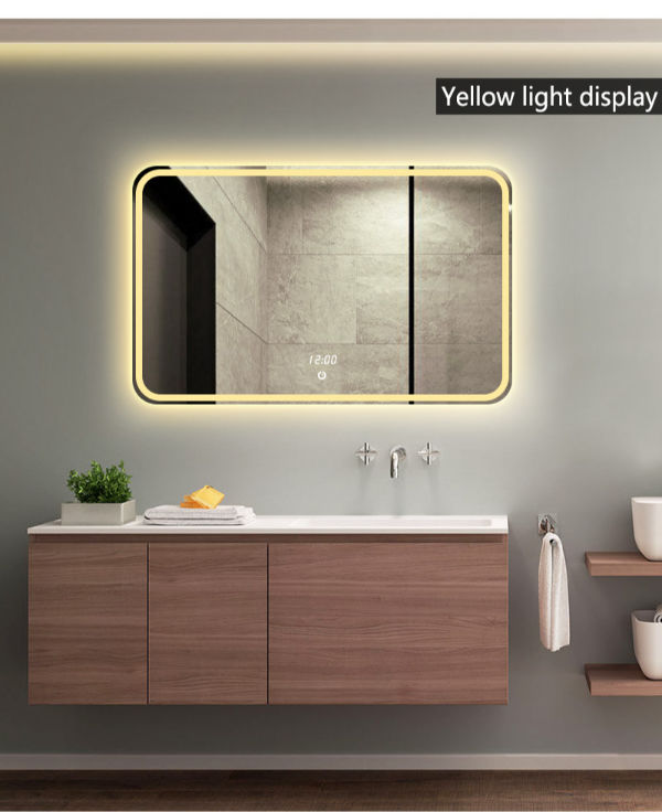 China New Design Custom Hotel Vanity Shower Bath LED Bathroom Mirror